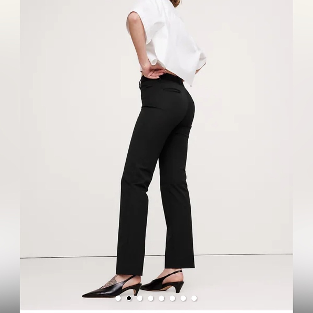 Banana Republic Black Sloan Crop Trousers
